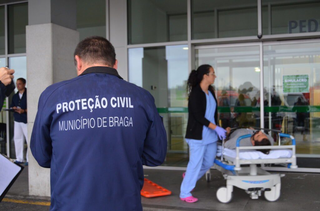 Braga: Hospital testou capacidade de resposta em acidente no heliporto Simulacro Hospital de Braga 2