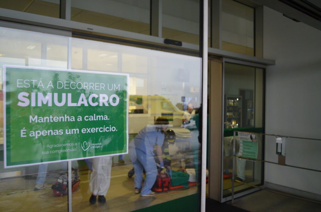 Braga: Hospital testou capacidade de resposta em acidente no heliporto Simulacro Hospital de Braga 3
