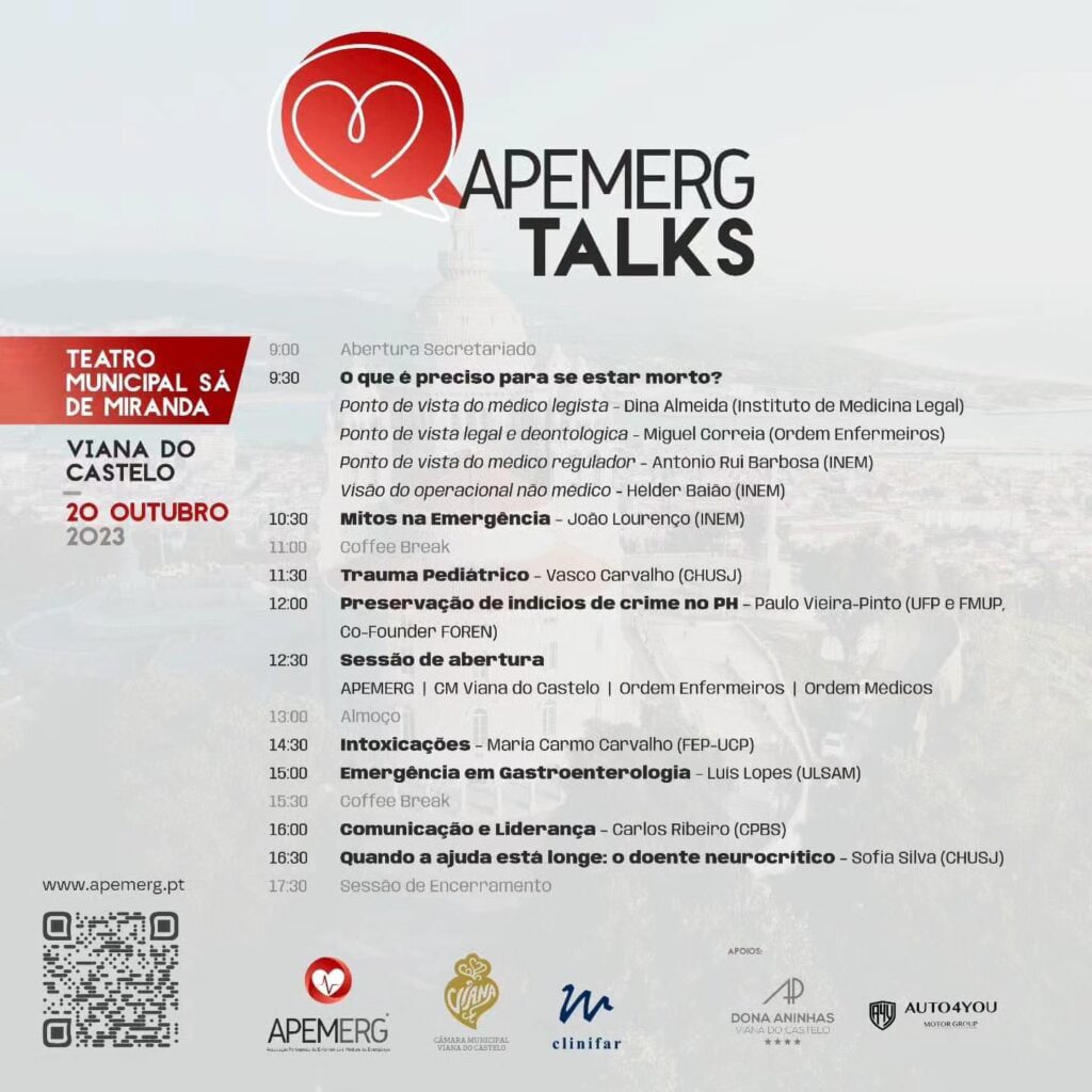 Viana: "Cuidados de Saúde ao Doente Emergente" em "talks" no Sá de Miranda WhatsApp Image 2023 10 19 at 22.30.30