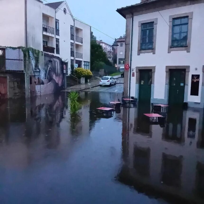 Alto Minho: Imagens mostram danos provocados pelo mau tempo nos Arcos de Valdevez inundações valeta arcos
