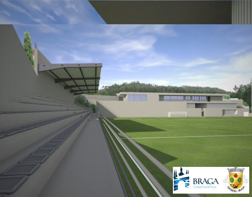 Braga: Junta de Esporões mostra como vai ficar o Campo de Futebol esporoes campo futebol
