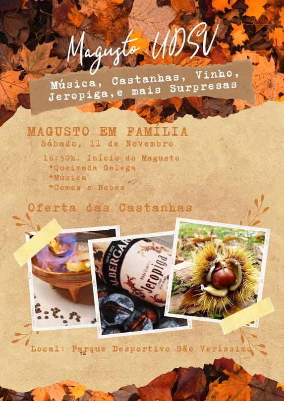 São Martinho: Aqui estão 9 magustos que não pode perder em Barcelos magusto UDSV