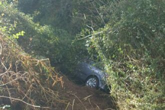 cai carro em ravina