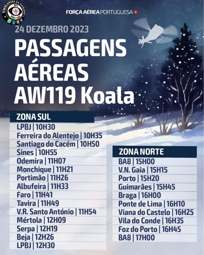 Minho: Koala da Força Aérea vai sobrevoar Braga, Esposende e Viana na véspera de Natal WhatsApp Image 2023 12 23 at 08.27.06