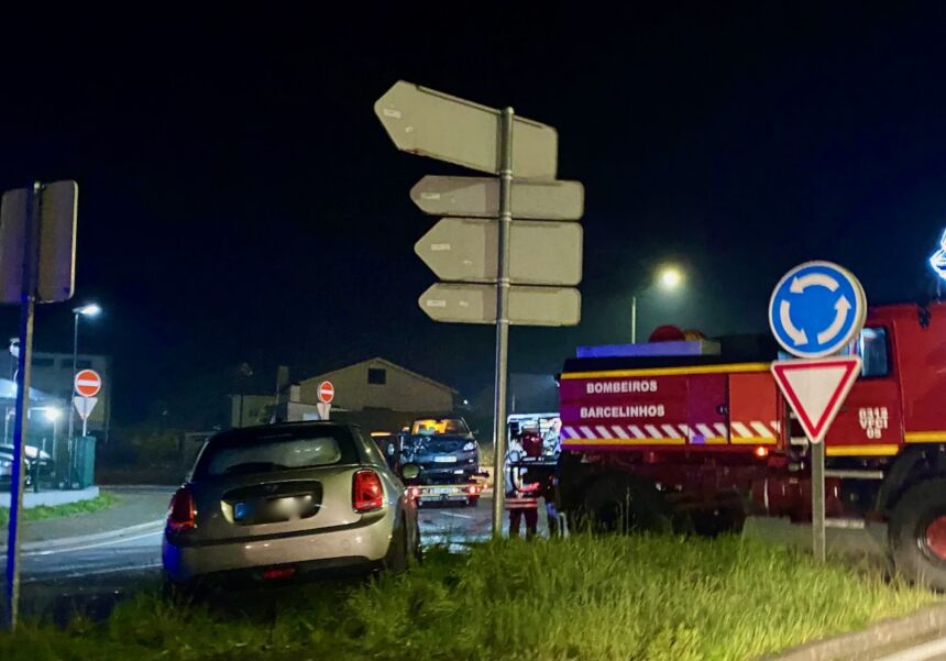 Barcelos: Três feridos após violenta colisão na EN103-1 em Vila Frescainha acidente barcelos