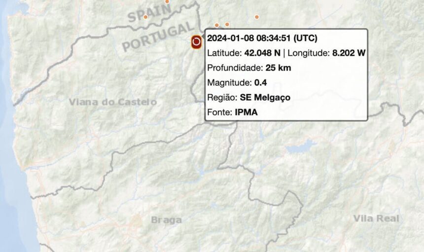 Minho: Terra tremeu em Melgaço mas ninguém sentiu terra treme melgaço