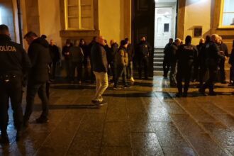 PSP em protesto em Braga