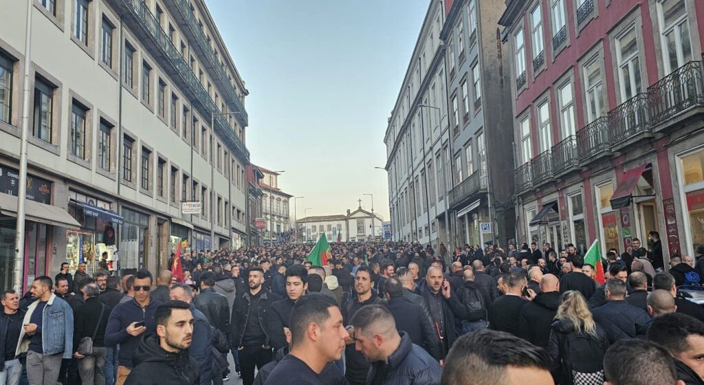 Centenas de Polícias e Guardas de Viana e Braga estão no Porto em mais uma ação de luta gnr e psp protesto porto