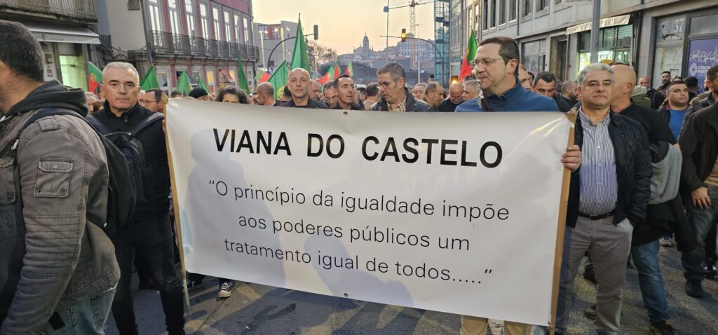 Centenas de Polícias e Guardas de Viana e Braga estão no Porto em mais uma ação de luta PSP e GNR em luta viana