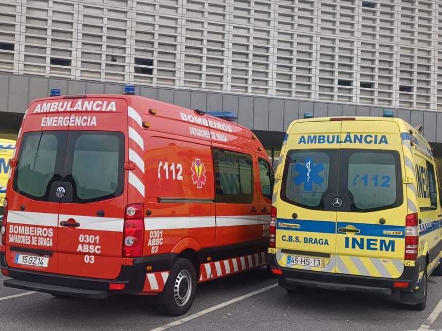 Braga: Homem atropelado em passadeira BS Braga atropela INEM