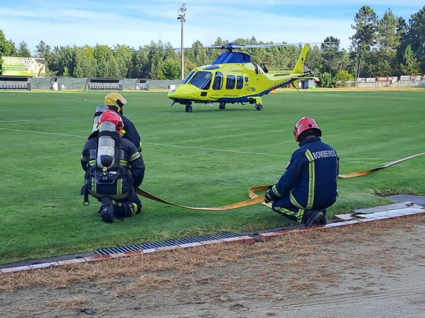 Alto Minho: Helicóptero acionado para atropelamento em Melgaço Heli INEM Bombeiros