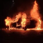 carro arde em Braga
