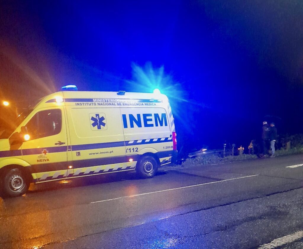 Esposende: Ferido após despiste na EN103 e novamente em Forjães Forjães EN103 acidente