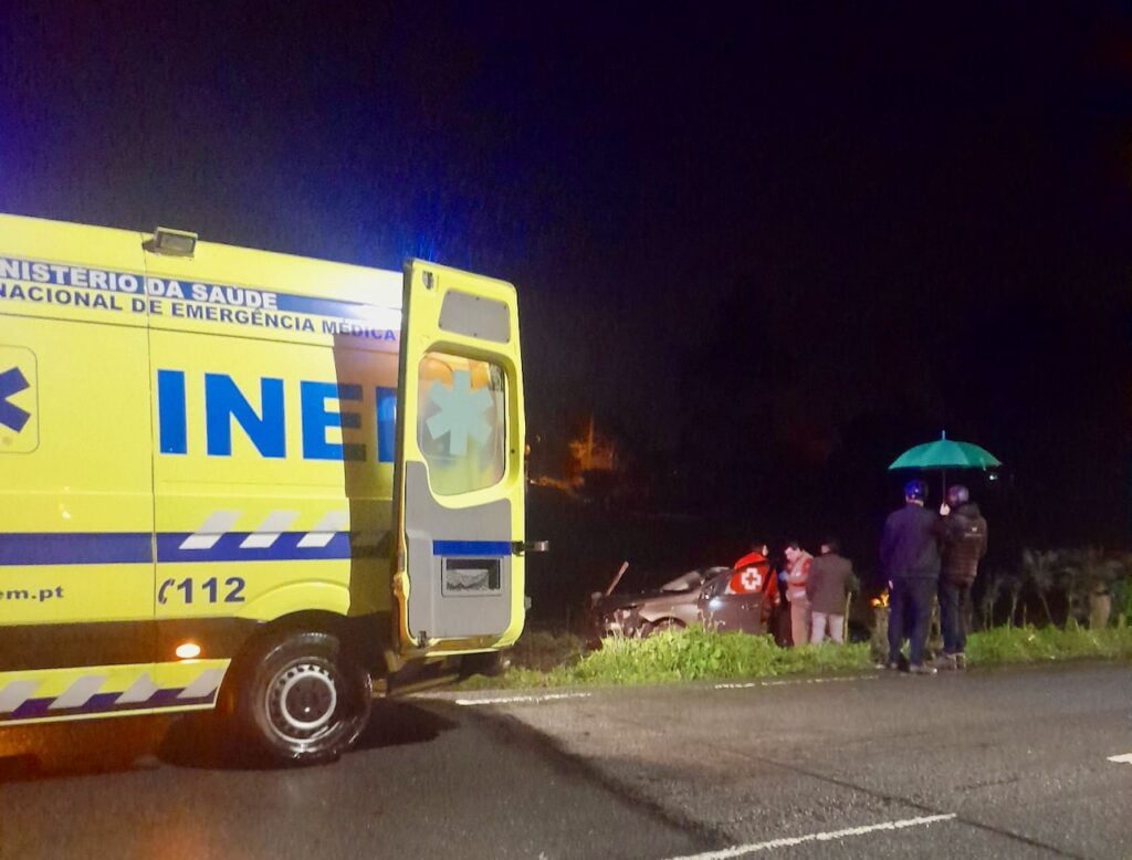 Esposende: Ferido após despiste na EN103 e novamente em Forjães Forjães acidente EN103