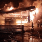 Incêndio valença loja chineses china bombeiros
