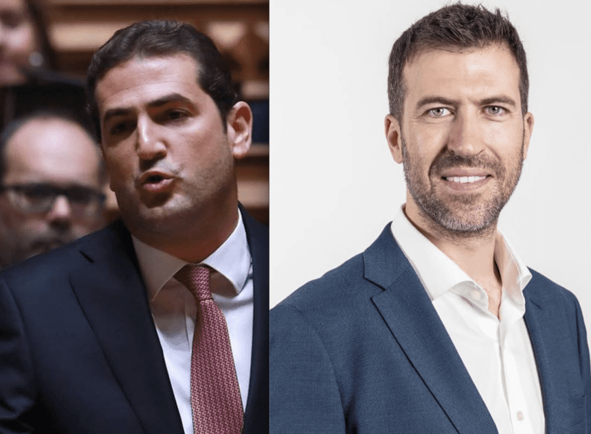 Braga: Hugo Soares e Pedro Sousa falam em "normalização" da AR mas com visões distintas Pedro Sousa e Hugo Soares AR Assembleia Republica