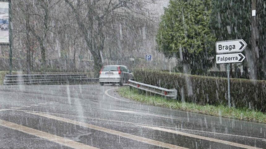 Neve pode pintar Sameiro e Penha de branco já esta noite. Aviso ´Vermelho`do IPMA Neve Sameiro