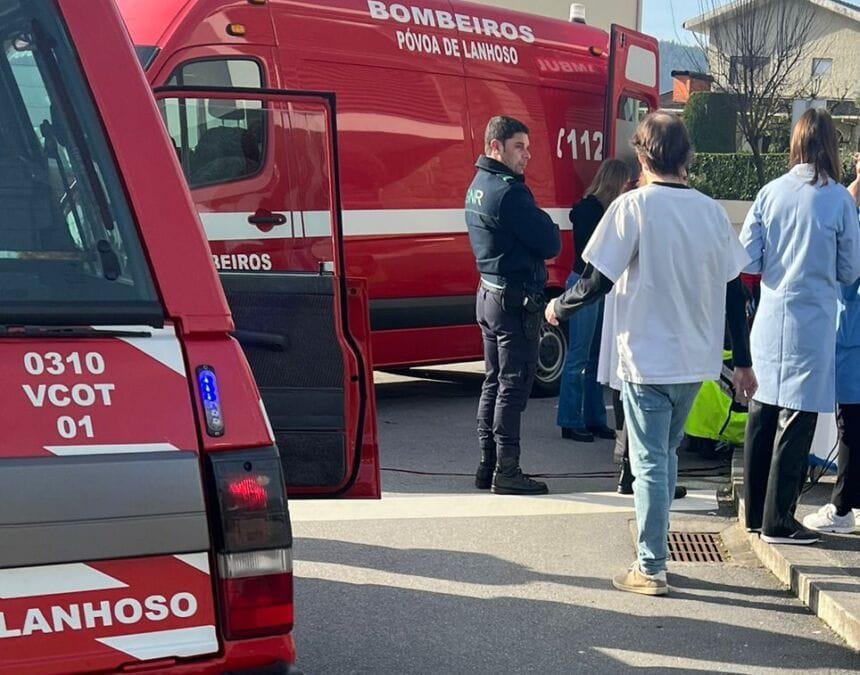 Mota Póvoa de Lanhoso acidente Bombeiros
