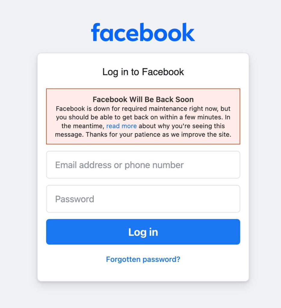 Facebook e Instagram? Estão em baixo em todo o Mundo Facebook