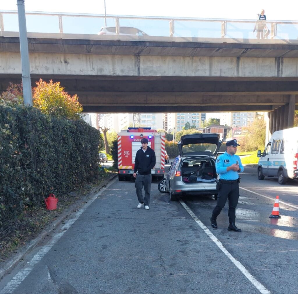 Braga: Acidente condicionada trânsito condicionado na Circular Urbana Acidente