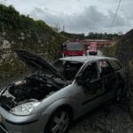 Carro arde areias de vilar