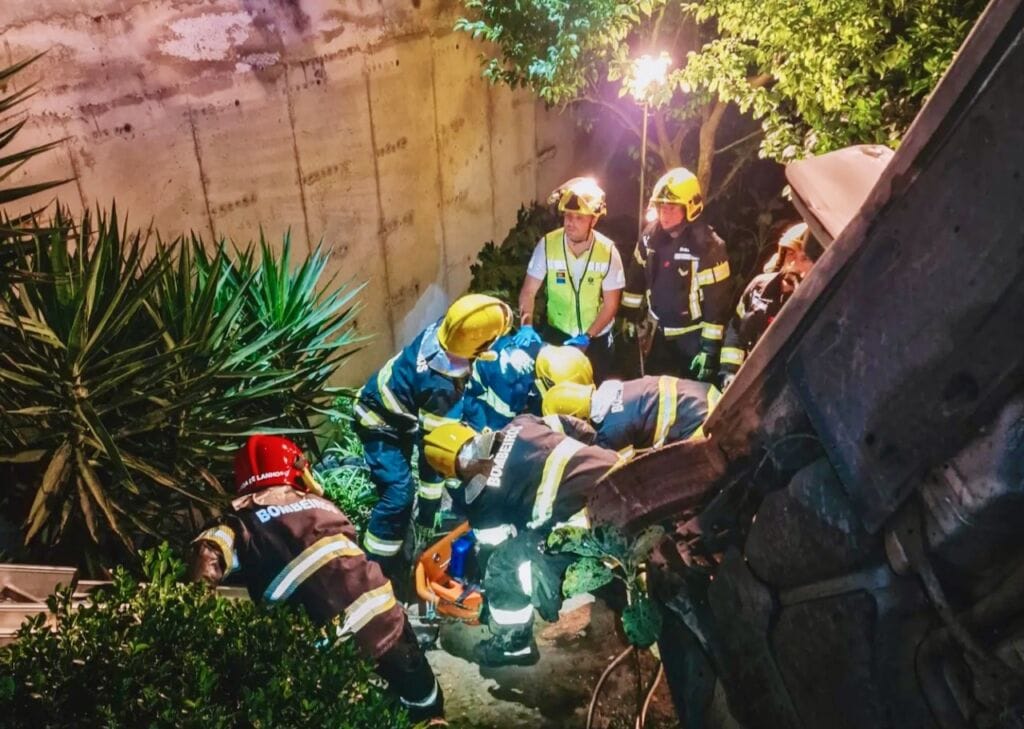 Bombeiros da Póvoa de Lanhoso utilizam drone para auxiliar socorro em acidente Drone