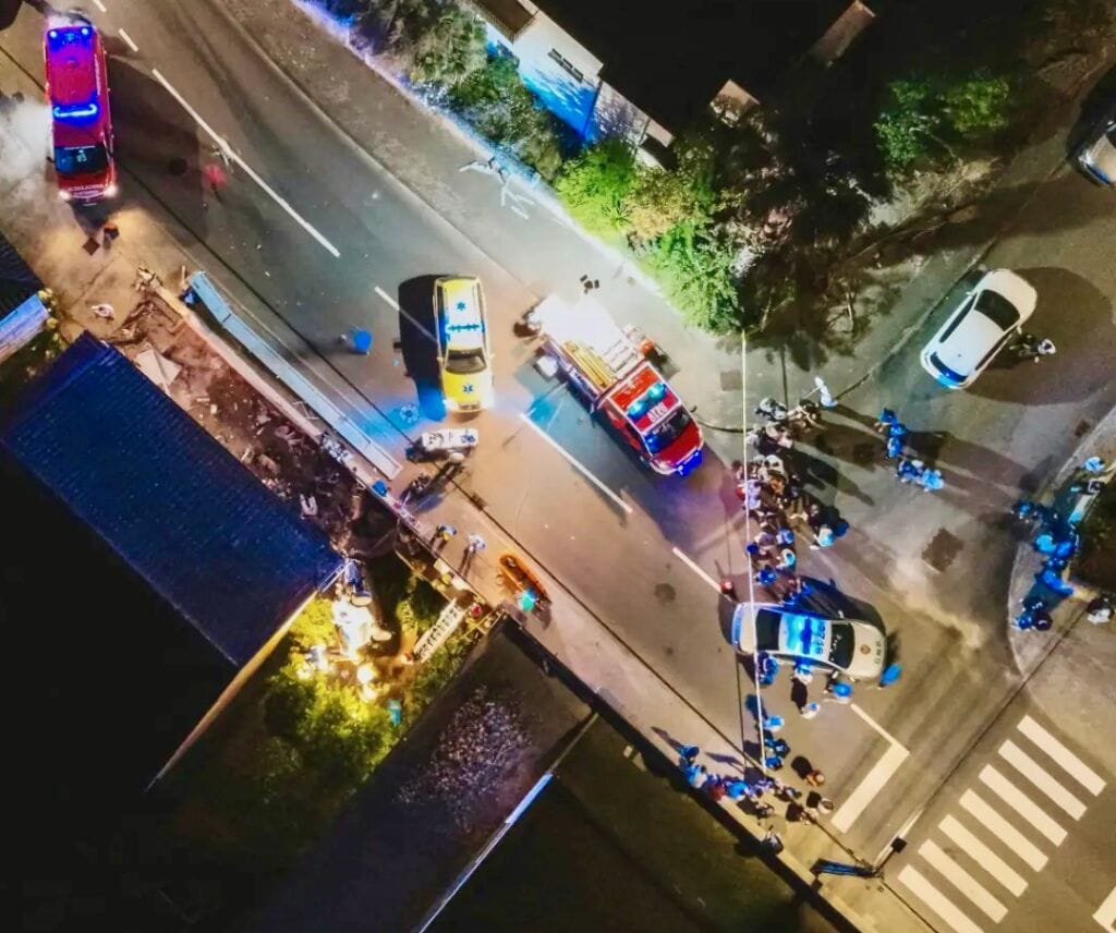 Bombeiros da Póvoa de Lanhoso utilizam drone para auxiliar socorro em acidente drone