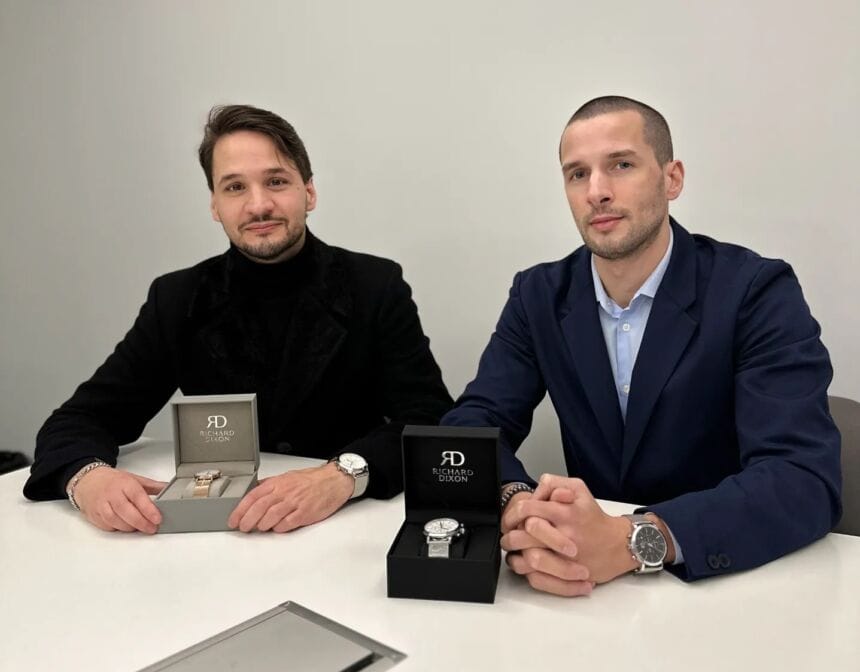 "Richard Dixon" vai além da nova marca de relógios de luxo de Braga. É um amigo Richard Dixon relógios Braga