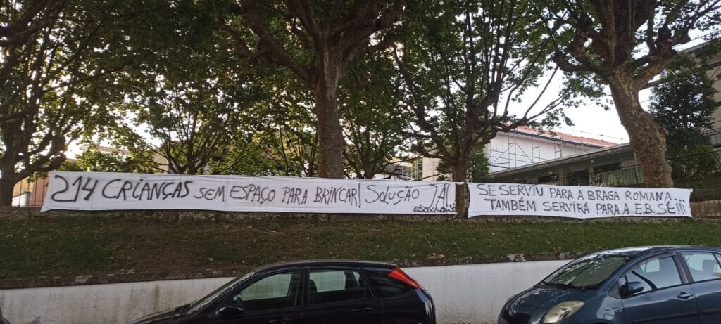 Braga protesto escola sé