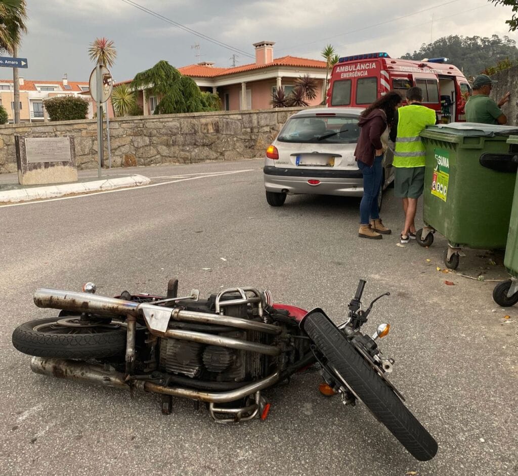 Acidente mota Esposende EN13 - 2