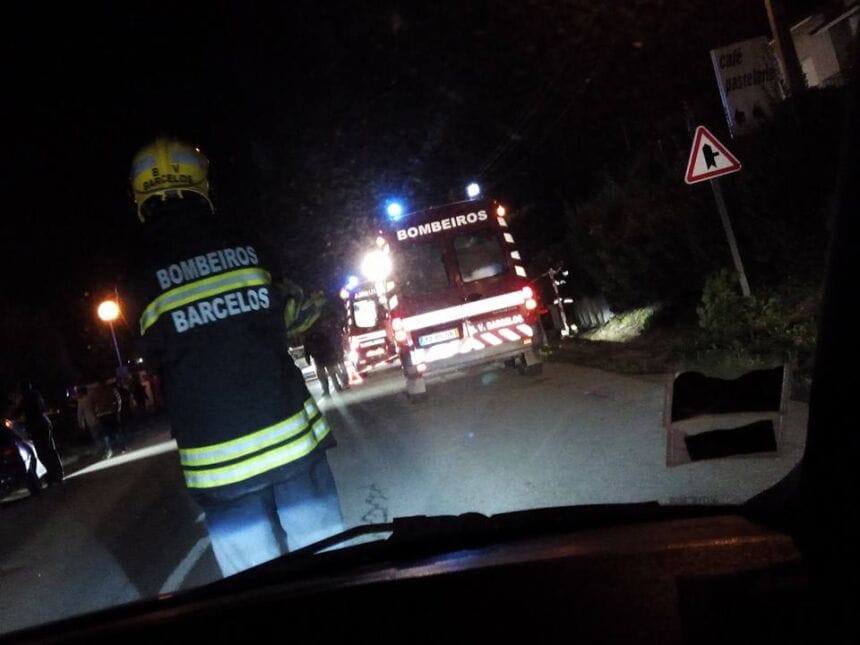 Barcelos: Ferido grave após acidente na EN205 BV Barcelos acidente EN205 colisão