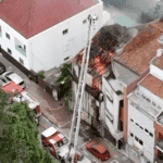 Braga arde edificio