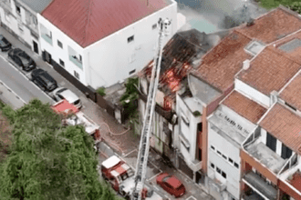 Braga arde edificio