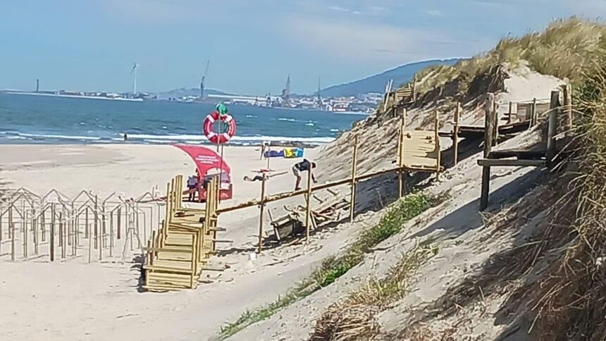 Viana: Praia da Amorosa interditada a banhos Amorosa praia rodanho viana do castelo