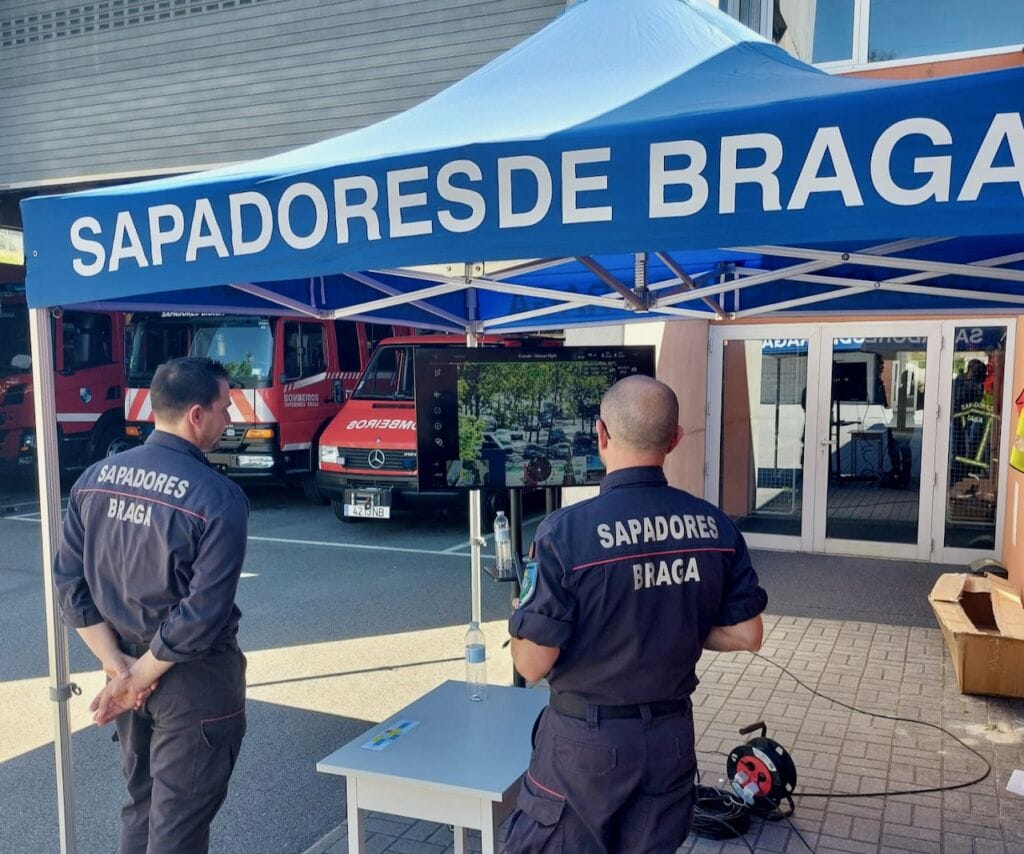 Braga: Drone dos Bombeiros Sapadores vai "ajudar" na peregrinação ao Sameiro drone bs braga 2