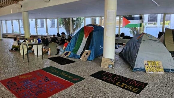 Braga: "Calar é Consentir". 81 professores e investigadores da UMinho exigem tomada de posição da reitoria UMInho Palestina Braga
