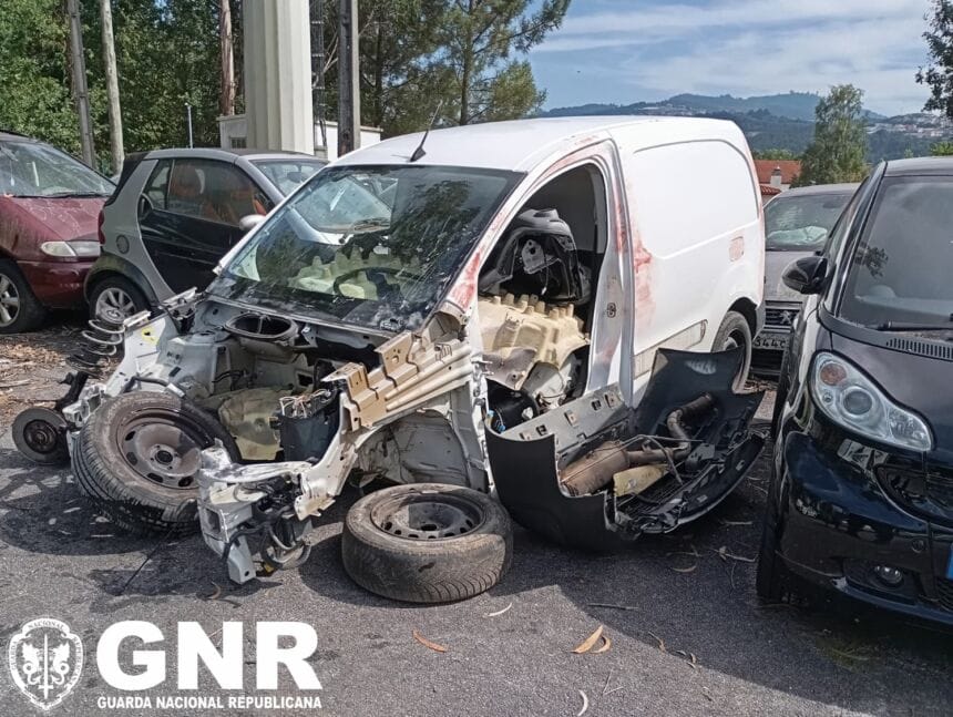 Braga: Dois detidos por furto, recetação e desmantelamento de viaturas Braga GNR apreensao
