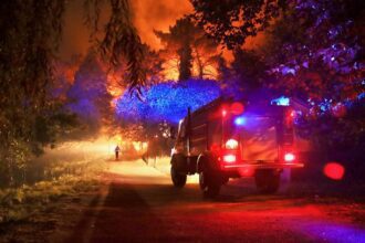 Incêndio Caminha bombeiros ponte da barca