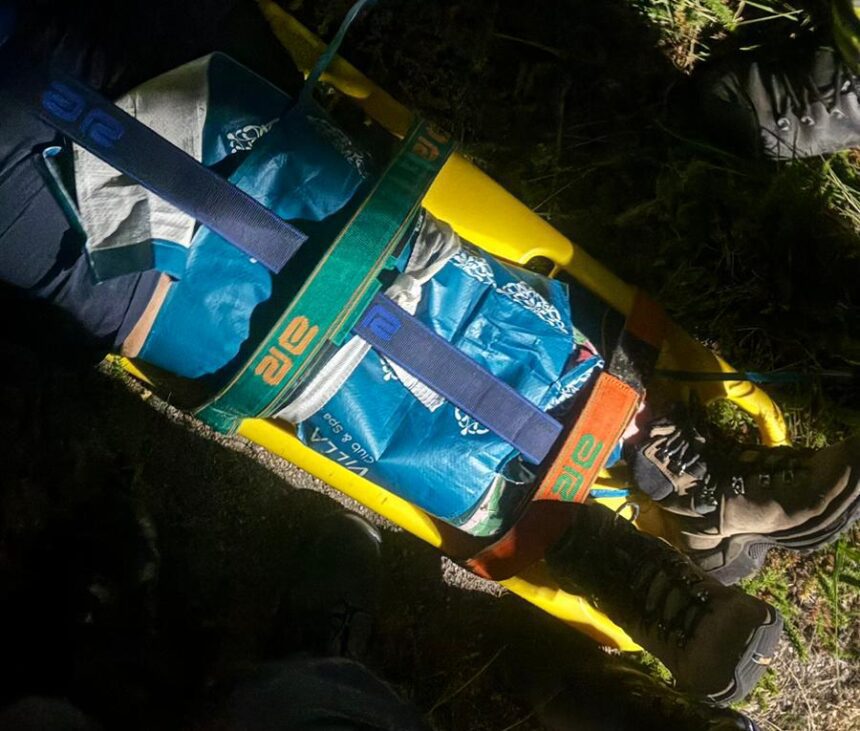 Arcos de Valdevez: Mulher resgatada ferida no PNPG pelos bombeiros resgate montanha PNPG