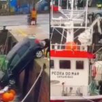 galiza carro cai mar