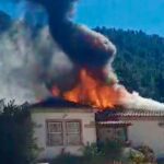 Casa florestal arde gerês Terras de Bouro bombeiros