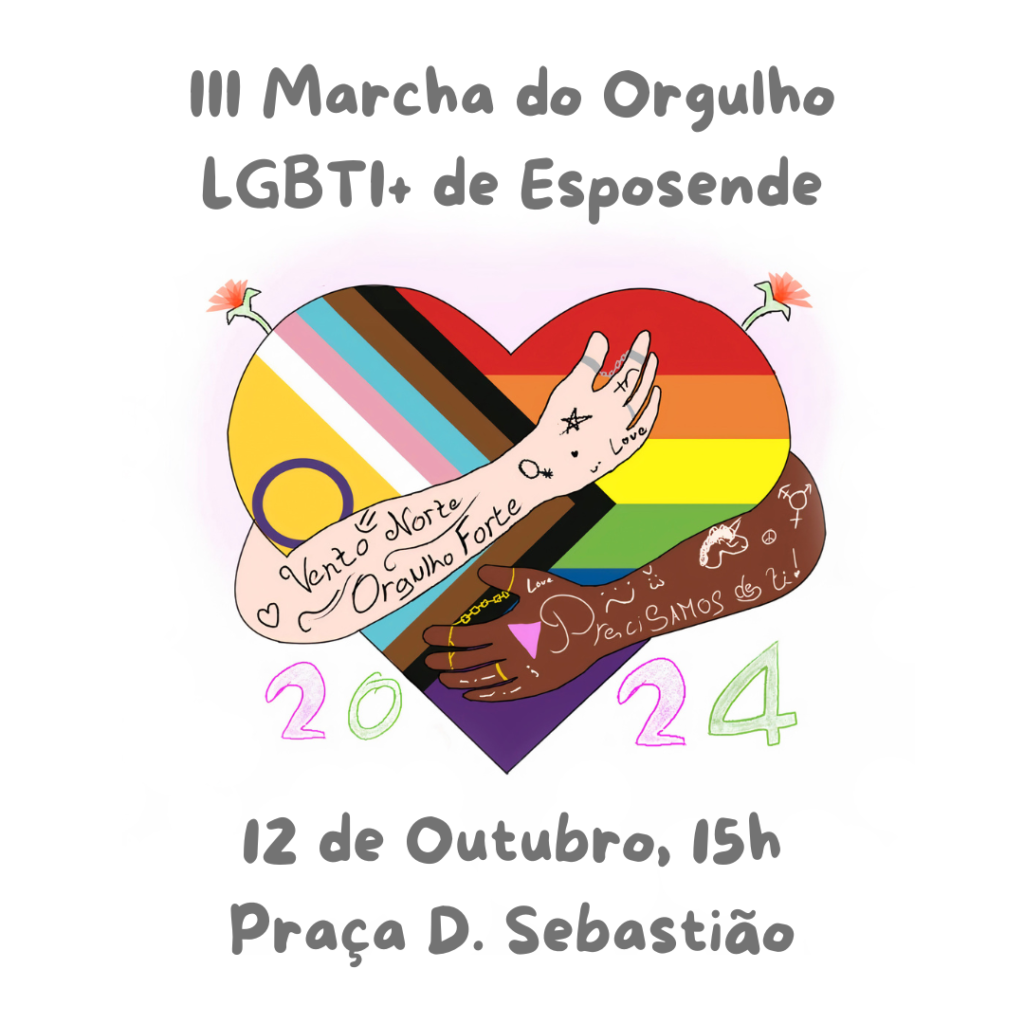 Esposende: Orgulho LGBTI+ sai à rua na foz do Cávado no próximo dia 12 de outubro III Marcha Esposende 2024 Post Insta