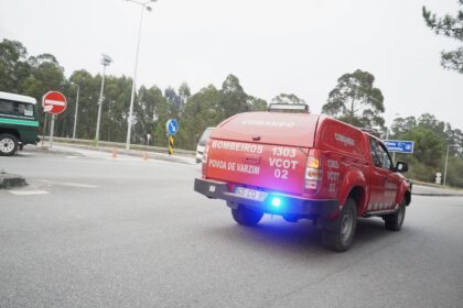 Incendio A28 povoa de varzim bombeiros