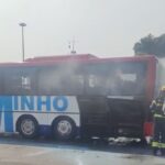 autocarro arde esposende marginal