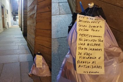 Saco Lixo com mensagem em Barcelos
