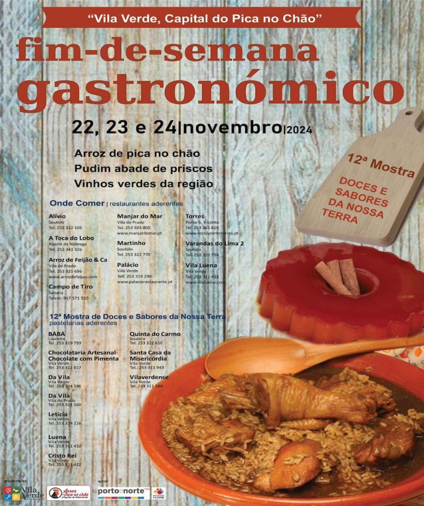 Vila Verde: Eis o grande pica no chão. Três dias de sabores únicos já este fim de semana pica no chao Vila Verde fim de semana gastronómico