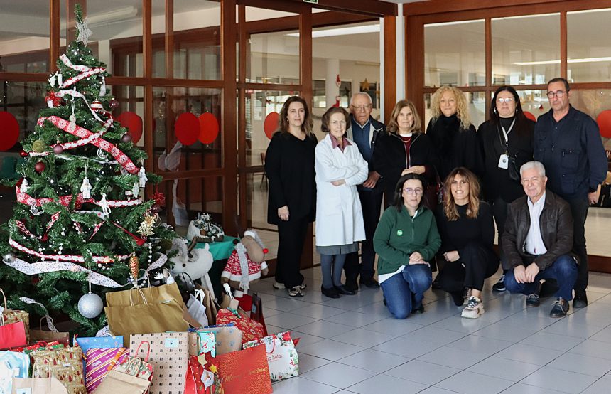 Braga: Colaboradores da AGERE espalham sorrisos na IRIS Agere Arvore de natal