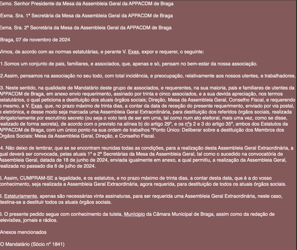 APPACDM Braga 7 de novembro