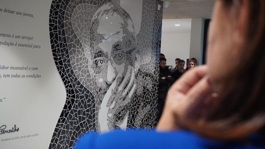 Esposende: João Carvalho perpetuado em mural no LISA Mura João Carvalho IPCA Esposende LISA