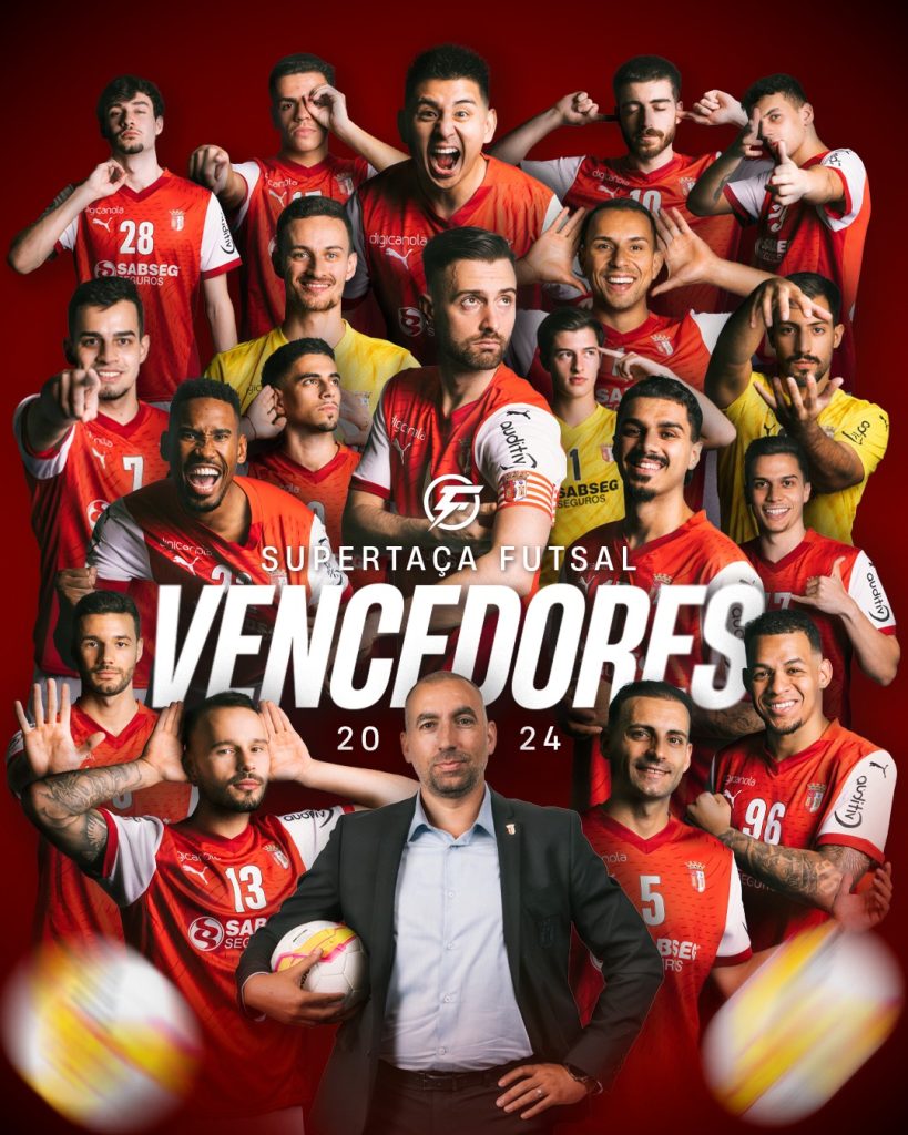 Futsal: SC Braga conquista Supertaça na Póvoa de Varzim SC Braga